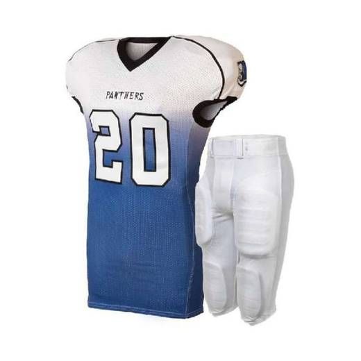 Custom american football uniforms design mockup