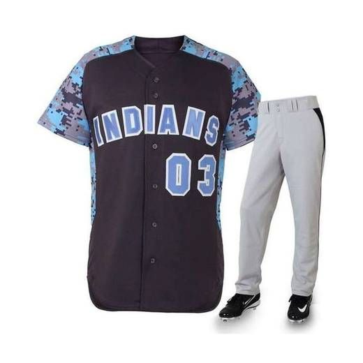 Custom baseball uniforms design mockup